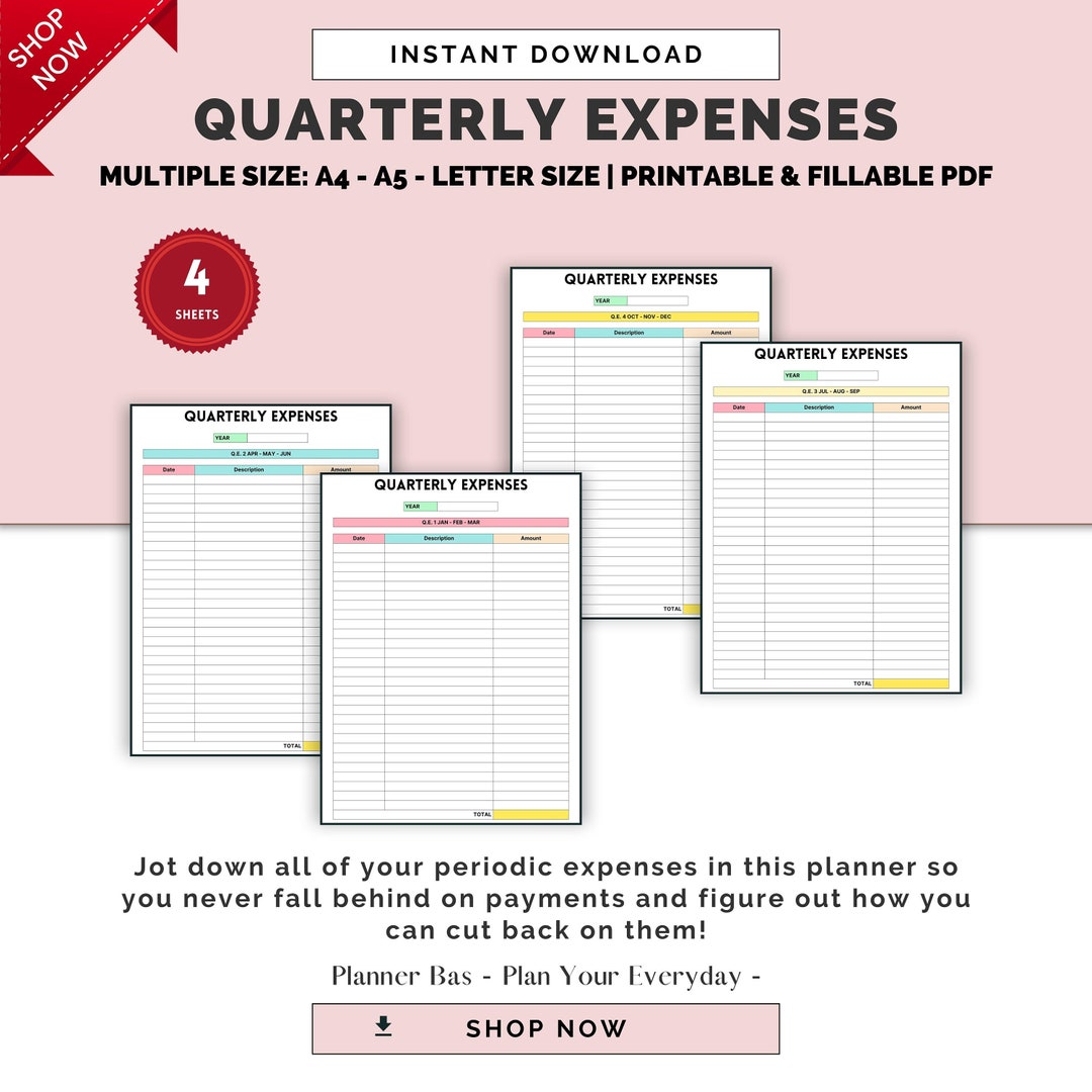 Efficient Expense Tracker Printable Business Personal Etsy efficient-expense-tracker-printable-business-personal-etsy