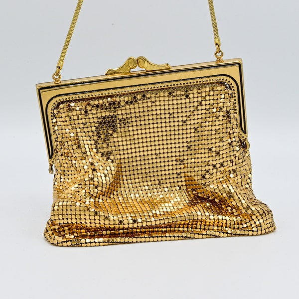 Vintage Oroton Gold Mesh Purse, Shiny Evening Bag, Cocktail Bag, Collectible Vintage Bag