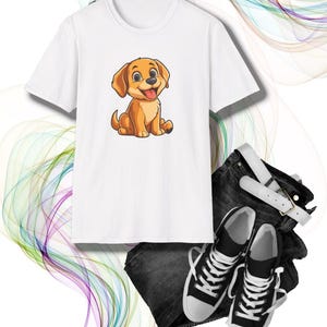 Adorable Puppy Graphic T-Shirt, Perfect Gift for Dog Lovers, Casual Wear, Birthday Apparel, Animal Lover Shirt, Pet Enthusiast Tee, Cute Dog