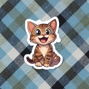 Stickers muraux Karma Cat - Stickers chats mignons, lot d'autocollants animaux en vinyle, cadeau pour amoureux des animaux de compagnie, décoration de bouteille d'eau pour ordinateur portable, carnet d'agenda