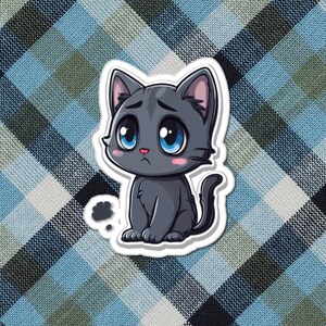 Adesivi Karma Cat Kiss-Cut - Adesivi per gatti carini, set di adesivi in vinile per animali, regalo per amanti degli animali, decorazione per bottiglie d'acqua per laptop, diario planner