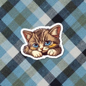 Stickers muraux Karma Cat - Stickers chats mignons, lot d'autocollants animaux en vinyle, cadeau pour amoureux des animaux de compagnie, décoration de bouteille d'eau pour ordinateur portable, carnet d'agenda