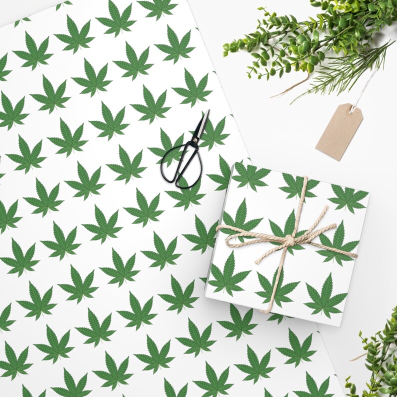 Marijuana Leaf Gift Wrapping Paper Rolls - Etsy