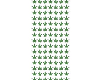 Rollos de papel de regalo con diseño de hoja de marihuana