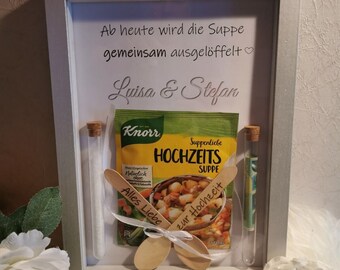 personalisierbares, lustiges Geldgeschenk - Hochzeit / Hochzeitstag - Grußkarte