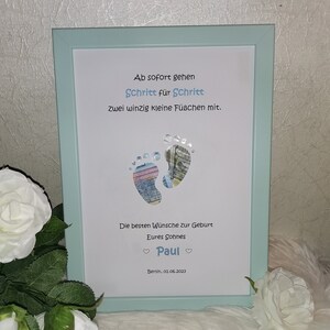 Geldgeschenk - Babyparty - Grußkarte - Geburt - personalisierbar