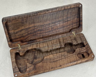 Highly Figured Claro Walnut Personalizable Digital Caliper Wooden Box