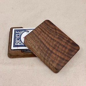 Personalizable Wooden Playing Card Box