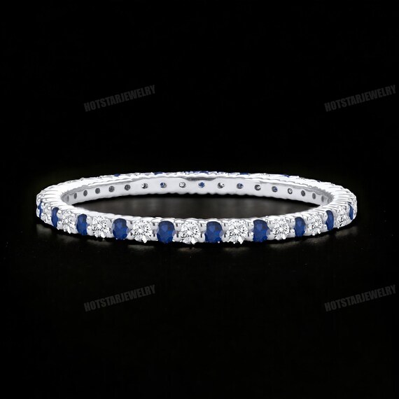 Hatton Labs Silver & White Eternity Ring Hatton Labs