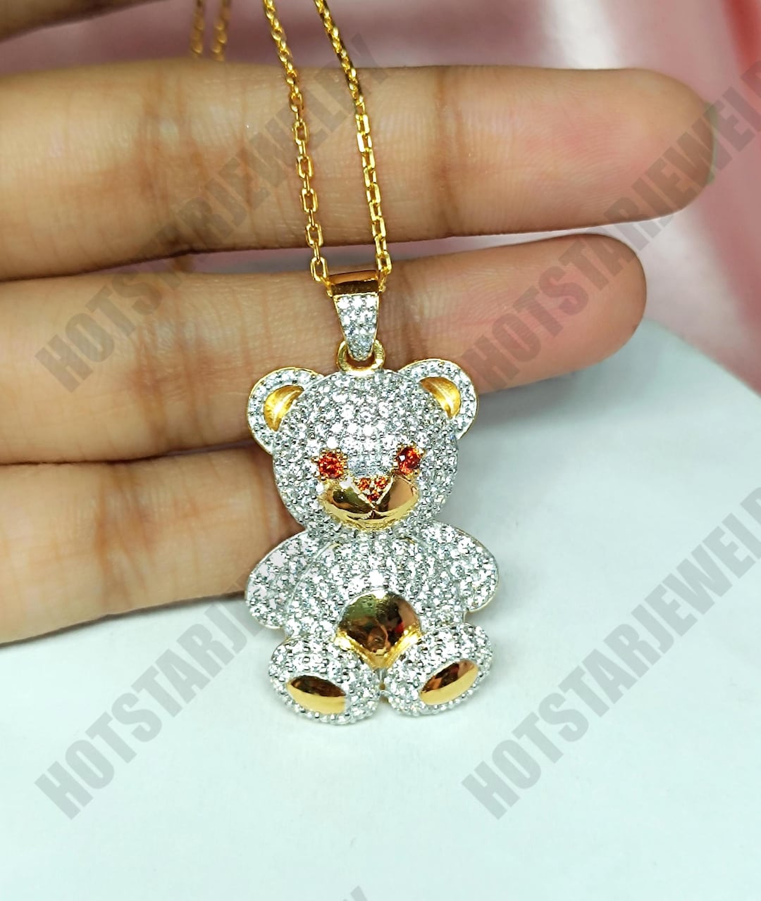 Buy 925 Sterling Silver Simulated Diamond Round Cut Custom Made