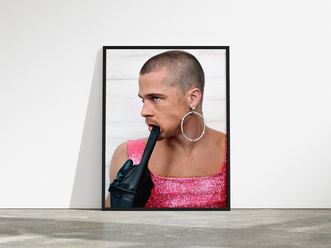 Brad Pitt Poster Brad Pitt Brad Pitt Sticker Movie Etsy