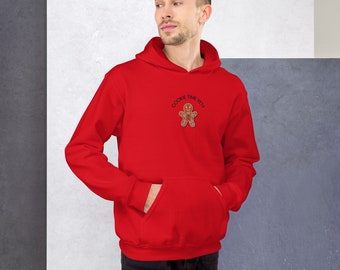 Felpa Uomo Natale Brutale – Biscotto Zenzero Omicida – Maglione Rosso – Wowshirt - Foto 4