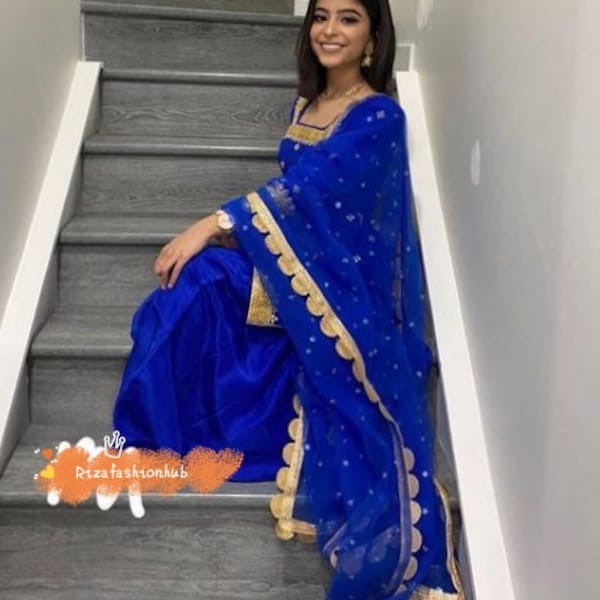 Blue Sabyasachi Salwar Suit wedding Wear Indian Dress Custom Made Patiala Salwar Kameez Ethnic Outfit Punjabi salwar suit ready To weardress