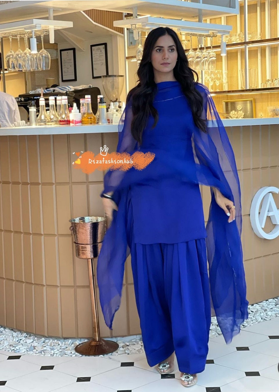 Blue Patiala Suit for Woman Punjabi Suit Salwar Kameez Suits Etsy