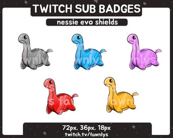Apex Legends Nessie Evo-schildpakket | Twitch Streaming Sub-badges / Bit-badges
