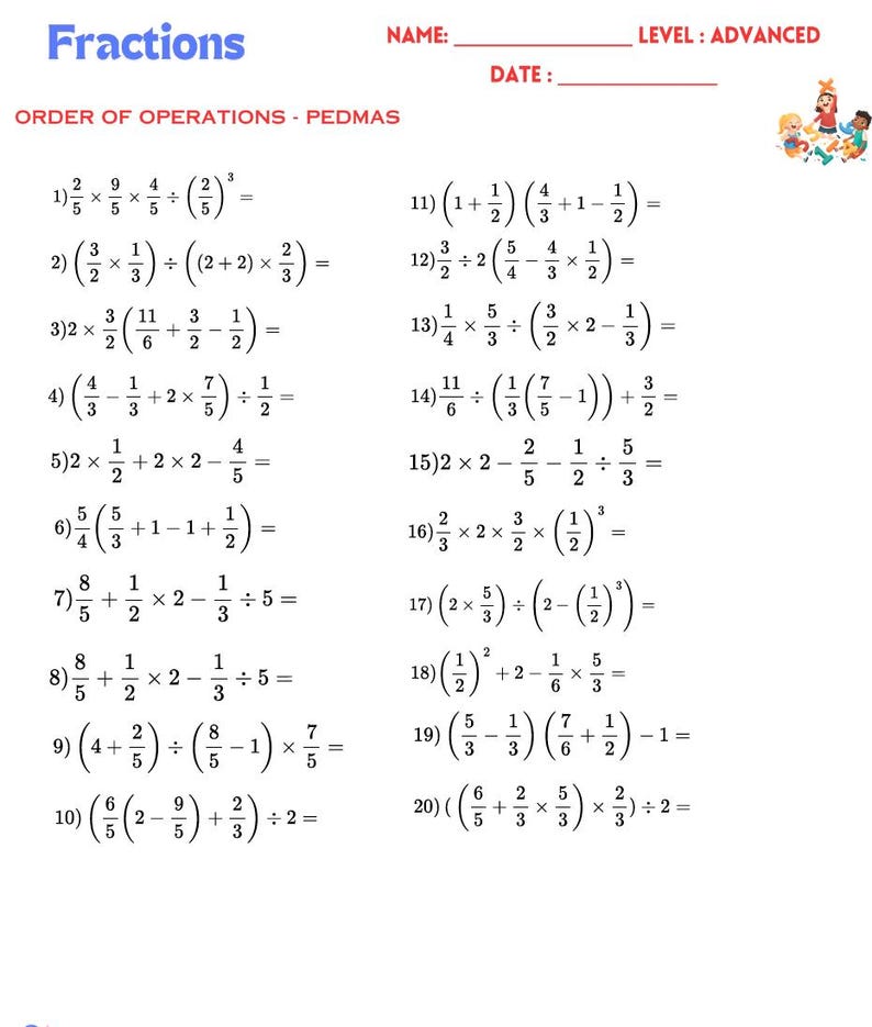 Completing Fractions Complete Fractions Learning Pack – Instant Download Printables - Etsy