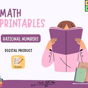 Math Bundle - Rational Numbers, Integers math worksheets