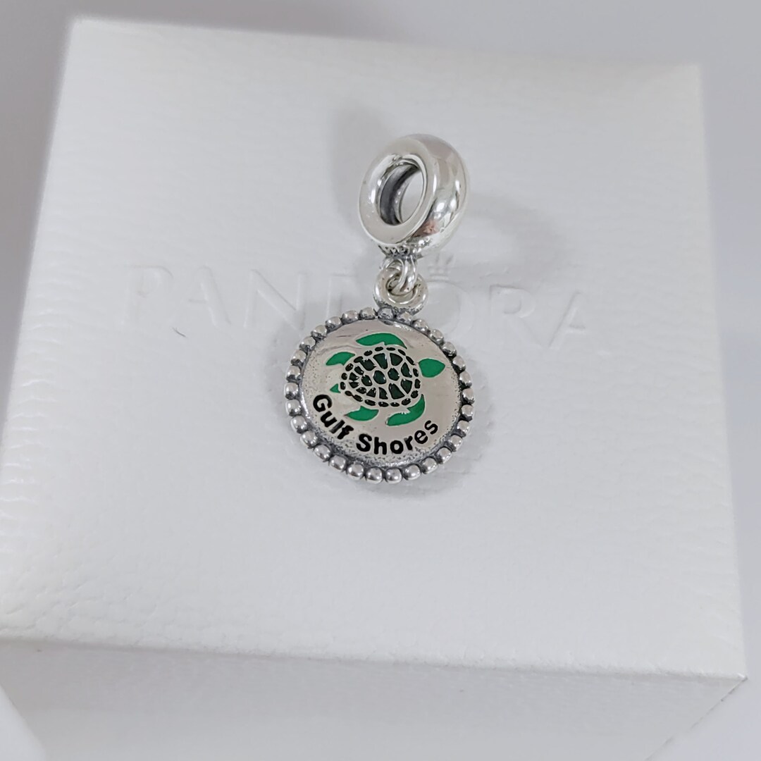 Pandora Gulf Shores Charm, 100 925 Sterling Silver, Enamel Processing