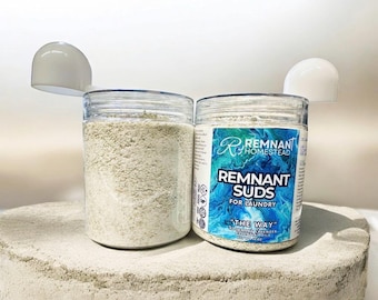 Artisan Goat Milk Soap Laundry Powder Detergent, Toxin-Free, Natural-Based, Various Sizes, “Remnant Suds”