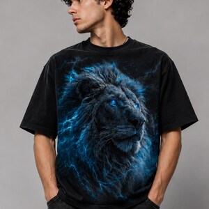 Lion of Judah T-Shirt for Men Women | Jesus Is King Tee | Cotton image 2