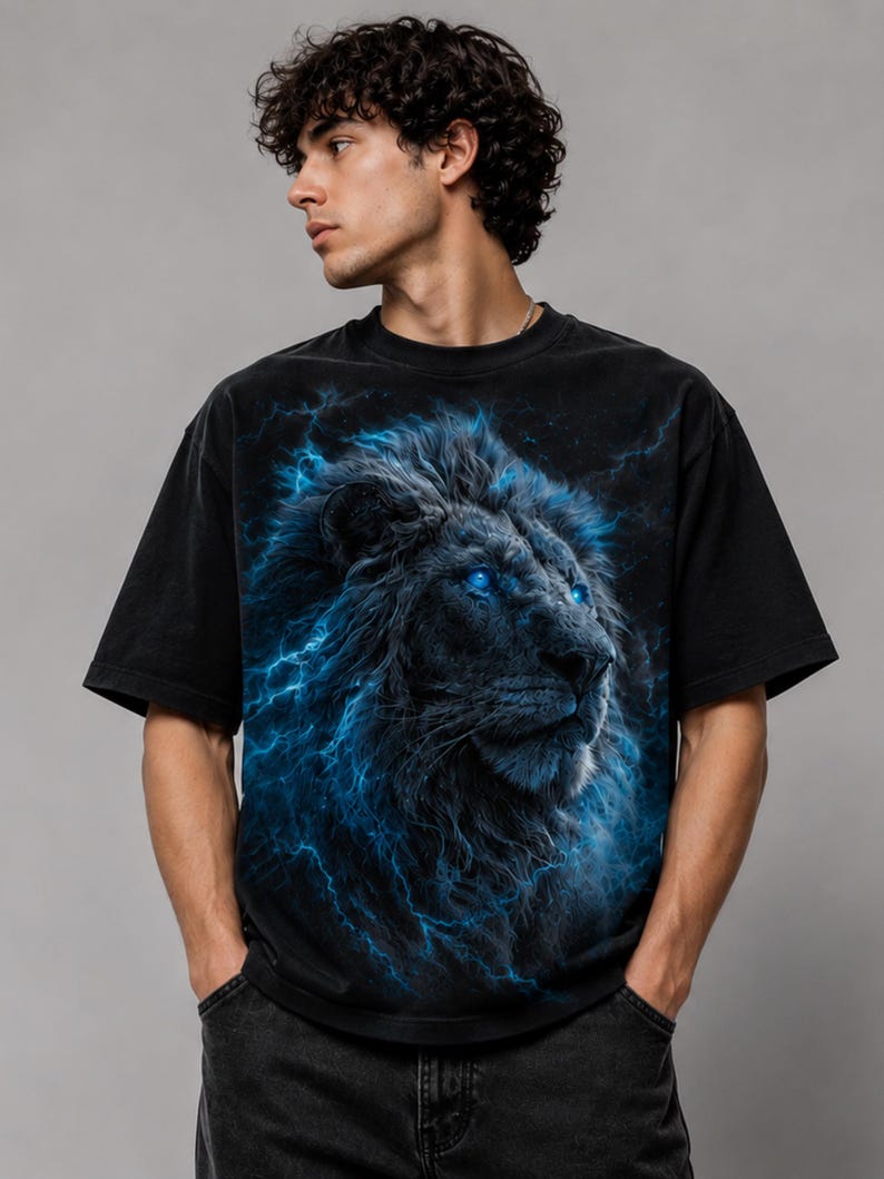 Lion of Judah T-Shirt for Men Women | Jesus Is King Tee | Cotton image 2