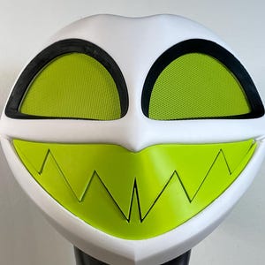 Mammon-cosplaymasker: gereed product, volledig formaat, bewegende kaak, Helluva-geïnspireerd, cadeau voor fans van Boss, draagbaar