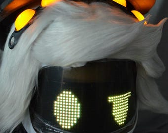 Murder Drone Electronic Cosplay Helmet N- LEDs, Animated lighting, Different expressions