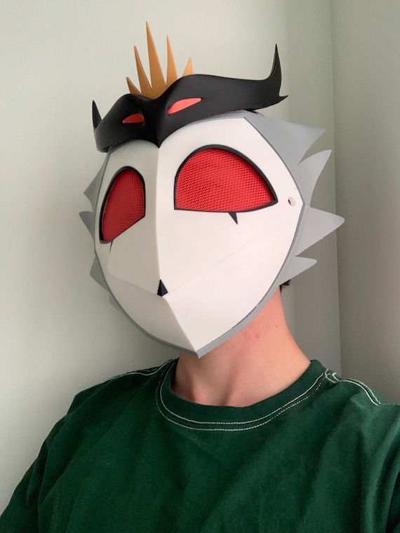 Stolas Cosplay Mask- Helluva, Costume, Wearable, Full Sized