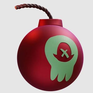 Cherry Bomb-cosplay-prop-doe-het-zelf, op ware grootte, op Hazbin geïnspireerd