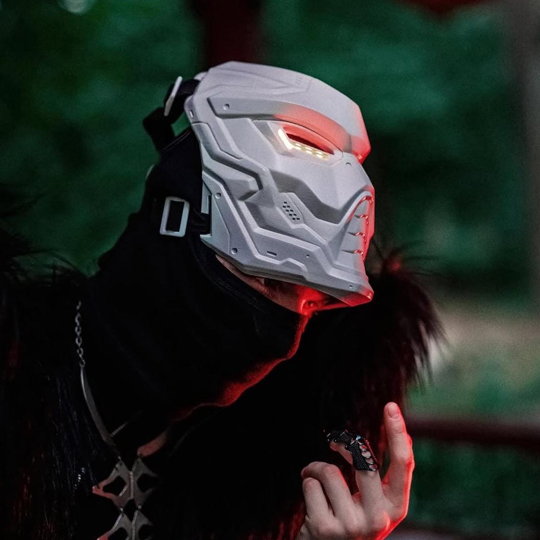 サイバーマスク - 未来マスク、サイバーパンクマスク、テックマスク