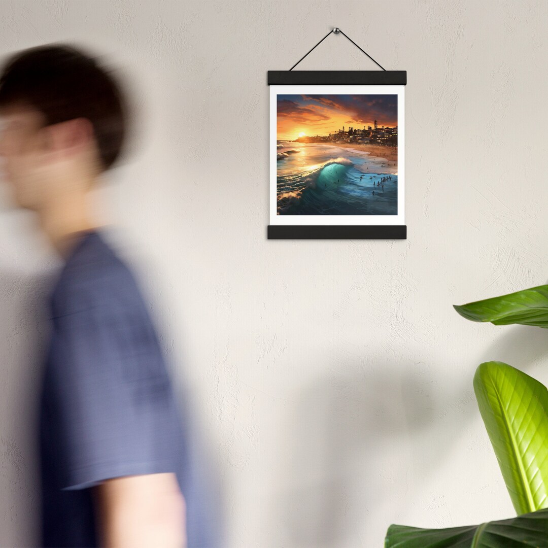 Stunning Beach Landscape Poster With Hangers Gift for Friends Etsy