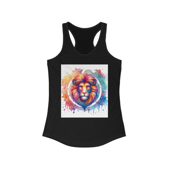 Leo Zodiac Tank top Women's Ideal Racerback Tank