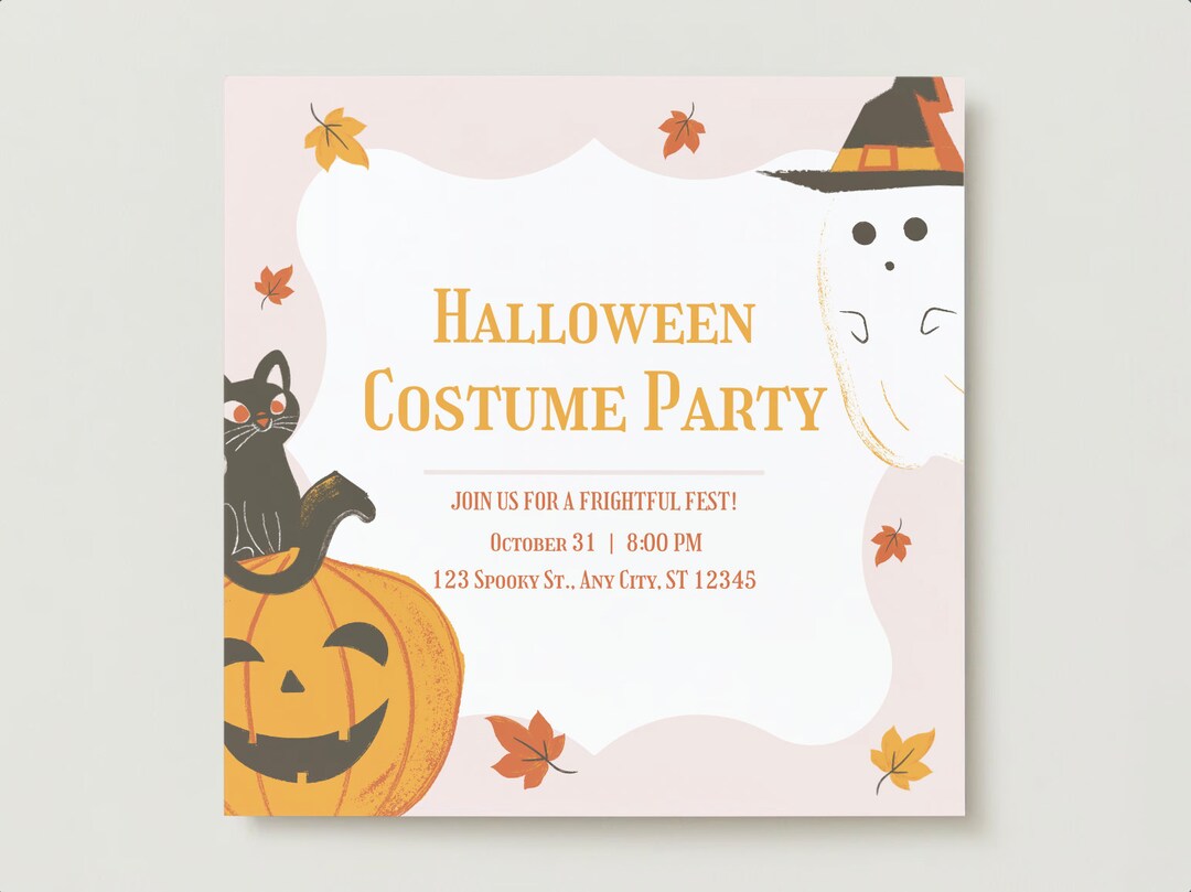 Halloween Costume Party Invitation Template Evite Edit Etsy Halloween Costume Party Invitation Template Evite Edit Etsy