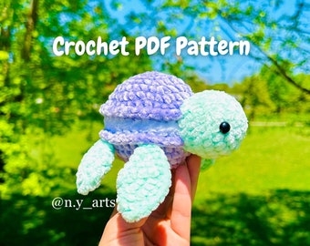 Macaron tortue au crochet, motif tortue au crochet, motif tortue Amigurumi, tortue au crochet PDF,