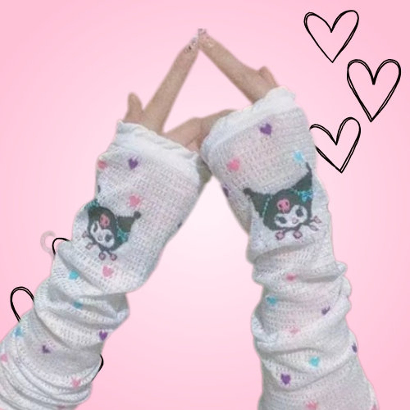 Y2K Sanrio Arm Warmers My Melody Arm Warmers Kuromi Arm Warmers Sanrio
