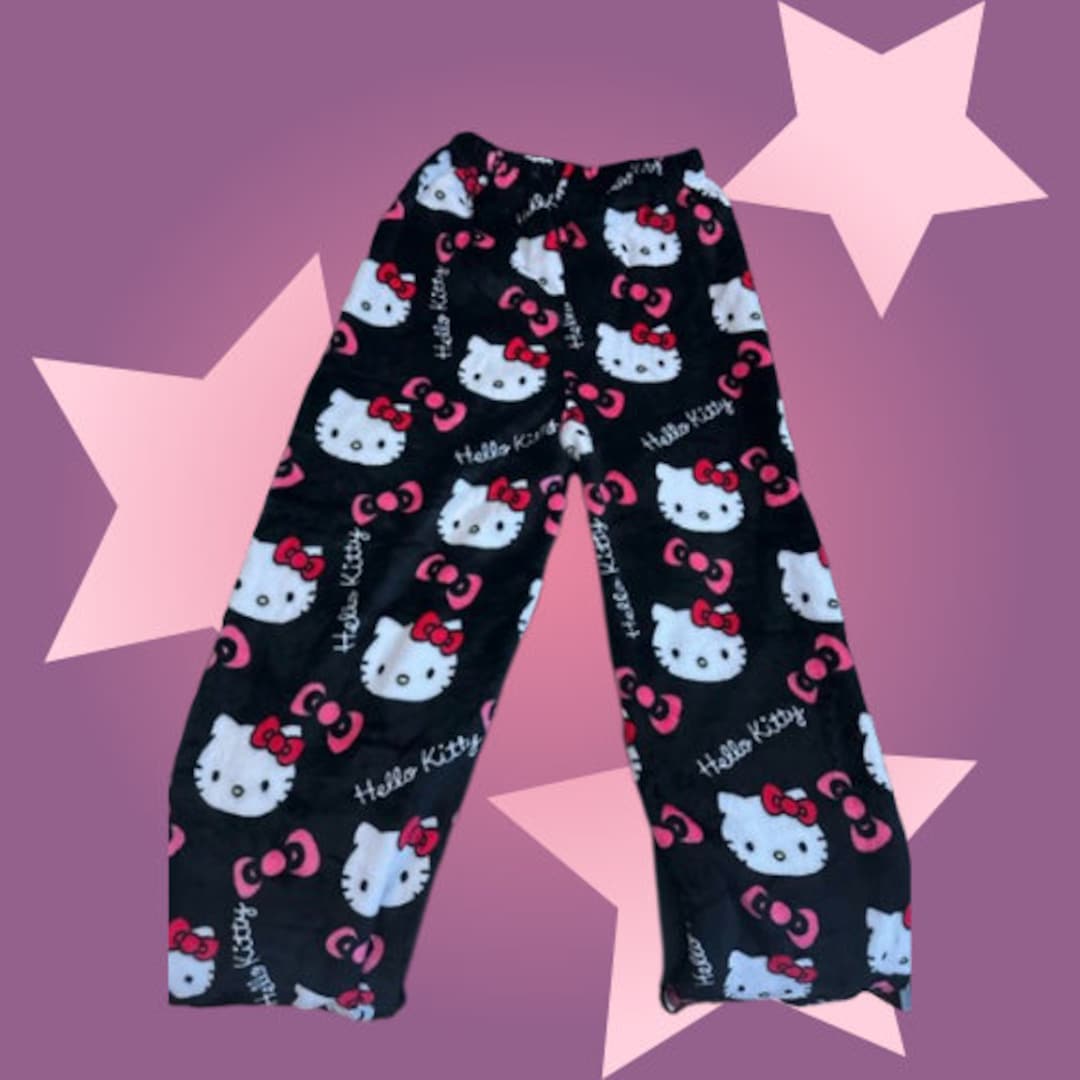 Sanrio Pajamas, Hello Kitty Pajamas, Hello Kitty Pants, Y2K Pajamas