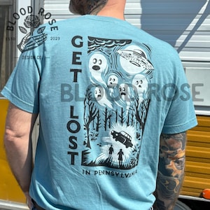 Get Lost in Pennsylvania T-shirt- (screen printed by hand) Unisex