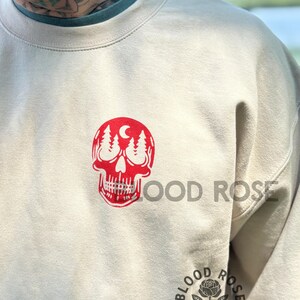 Appalachian Trail Haunted Hiking Club Sweatshirt Sweater- (screen printed by hand) Unisex image 6