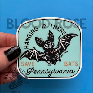 Save Pennsylvania Bats Vinyl Sticker – Charity for PA Bat Rescue