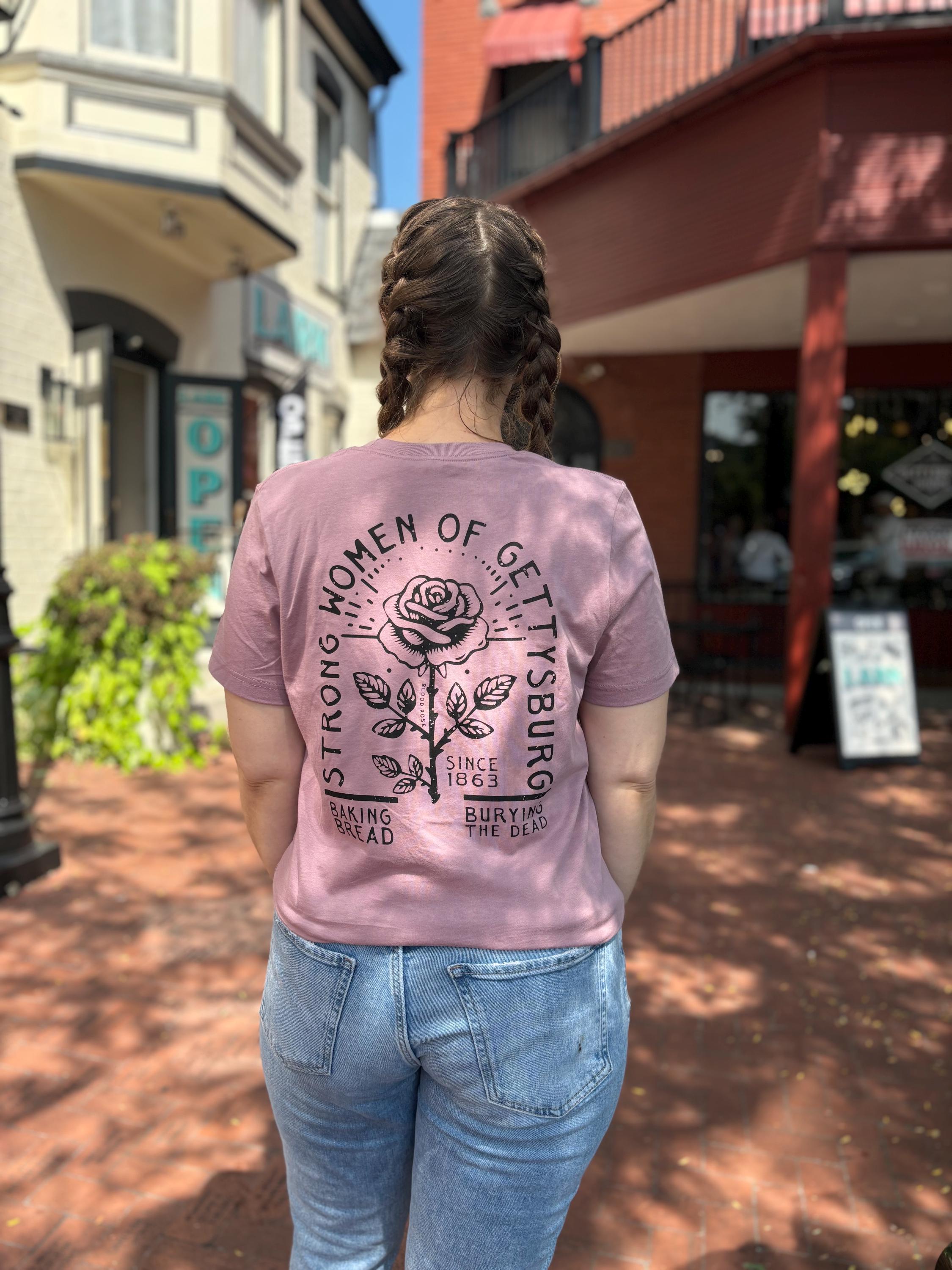 Strong Women of Gettysburg T-shirt- (screen printed by hand) Pennsylvania, baking bread, burying the dead, civil war Unisex
