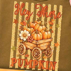 Hi There Pumpkin, Trendy Retro Thanksgiving shirt, stripped autumn Design, Fall Season, Pumpkin Patch png, Preppy Fall, Digital Sublimation