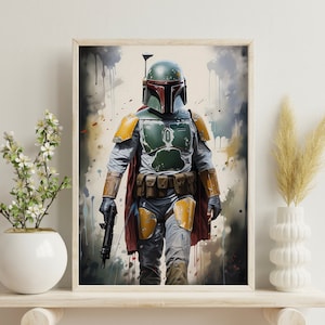 Space Wars Digitaldruck ~ Space Wars Malerei ~ Space Wars Fan ~ Aquarell Druck ~ Wand Dekoration ~ hohe Auflösung ~ Digital Download ~ Poster