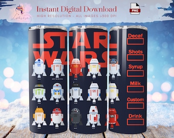 Space Wars 20oz Tumbler Wrap PNG, Cartoon Space Invaders Tumbler Wrap, Wars, Stars PNG, Design stampabile di supereroi, Digitale, Sublimazione
