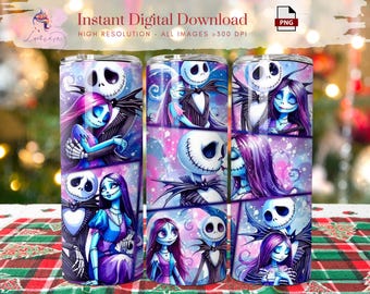 Halloween Character Skeleton 20oz Tumbler Wrap ~ Happy Halloween ~ Skinny Tumbler Wrap ~ Halloween Printable Digital Download ~ Sublimation