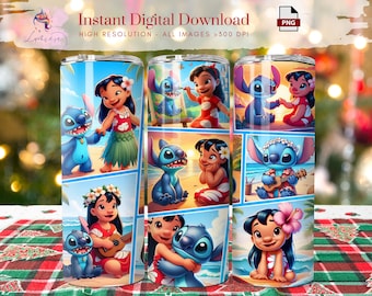 Niebieski znak 20oz Tumbler Wrap, Chudy Tumbler Wrap, Dziecięcy Tumbler, Słodka postać z kreskówki, Projekt do druku, Pobieranie cyfrowe, Sublimacja