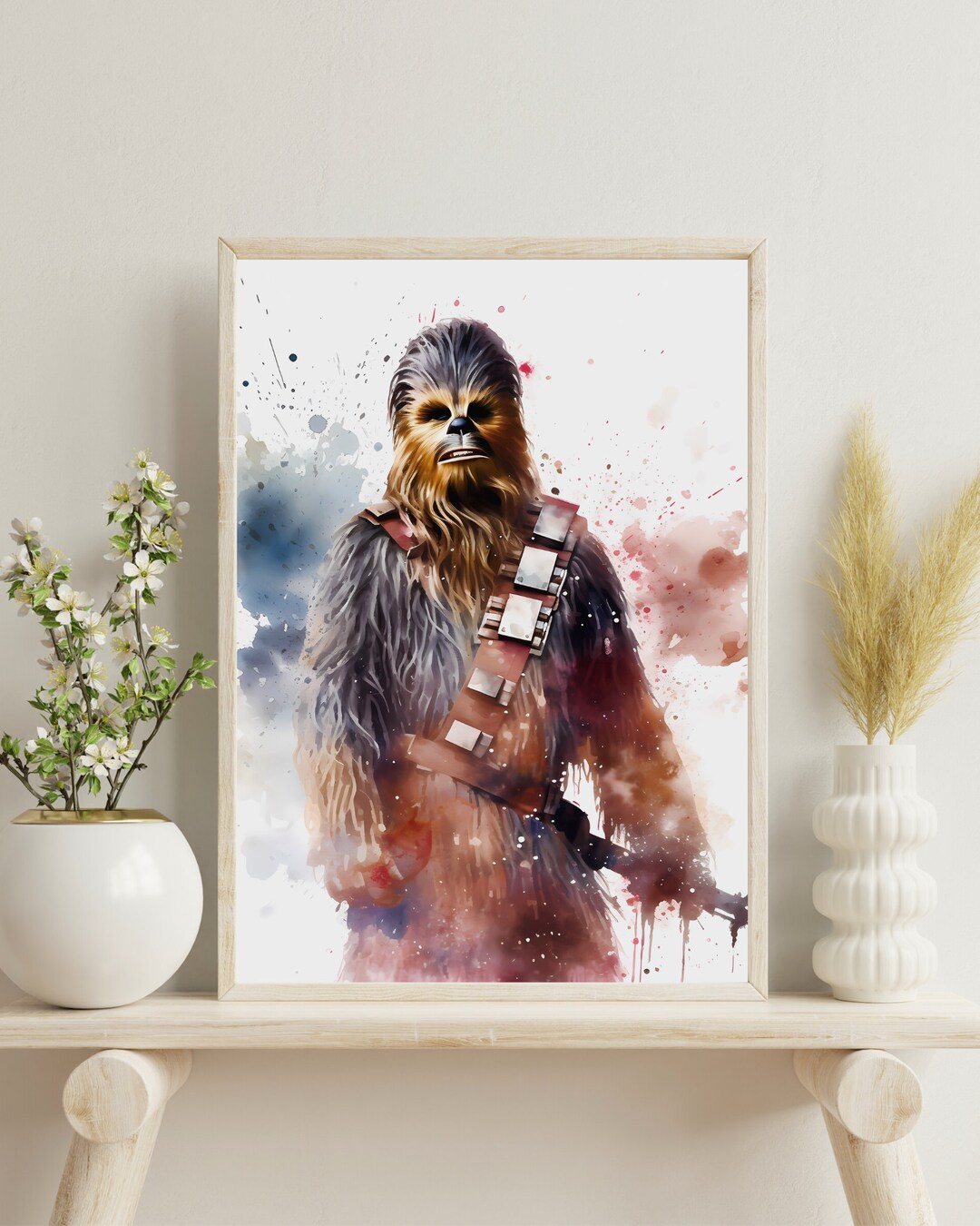 Chewbacca Print Chewbacca Painting Spacewars Art - Etsy