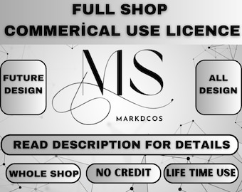 Coloring Page Commercial Use License for Small Businesses and Physical Products / Whole Shop  / Unlimited Use