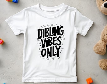 Diblings Toddler Short Sleeve Tee, Donor Siblings Shirt, IVF Kids Tee, Dibling Vibes Only Shirt