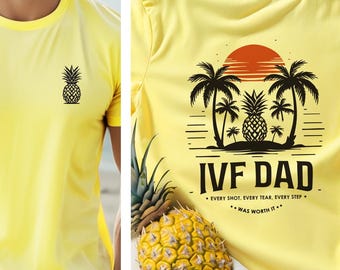 IVF Dad Island Vibes Tee, Fertility Awareness Shirt, In Vitro Fertilization Dad Shirt