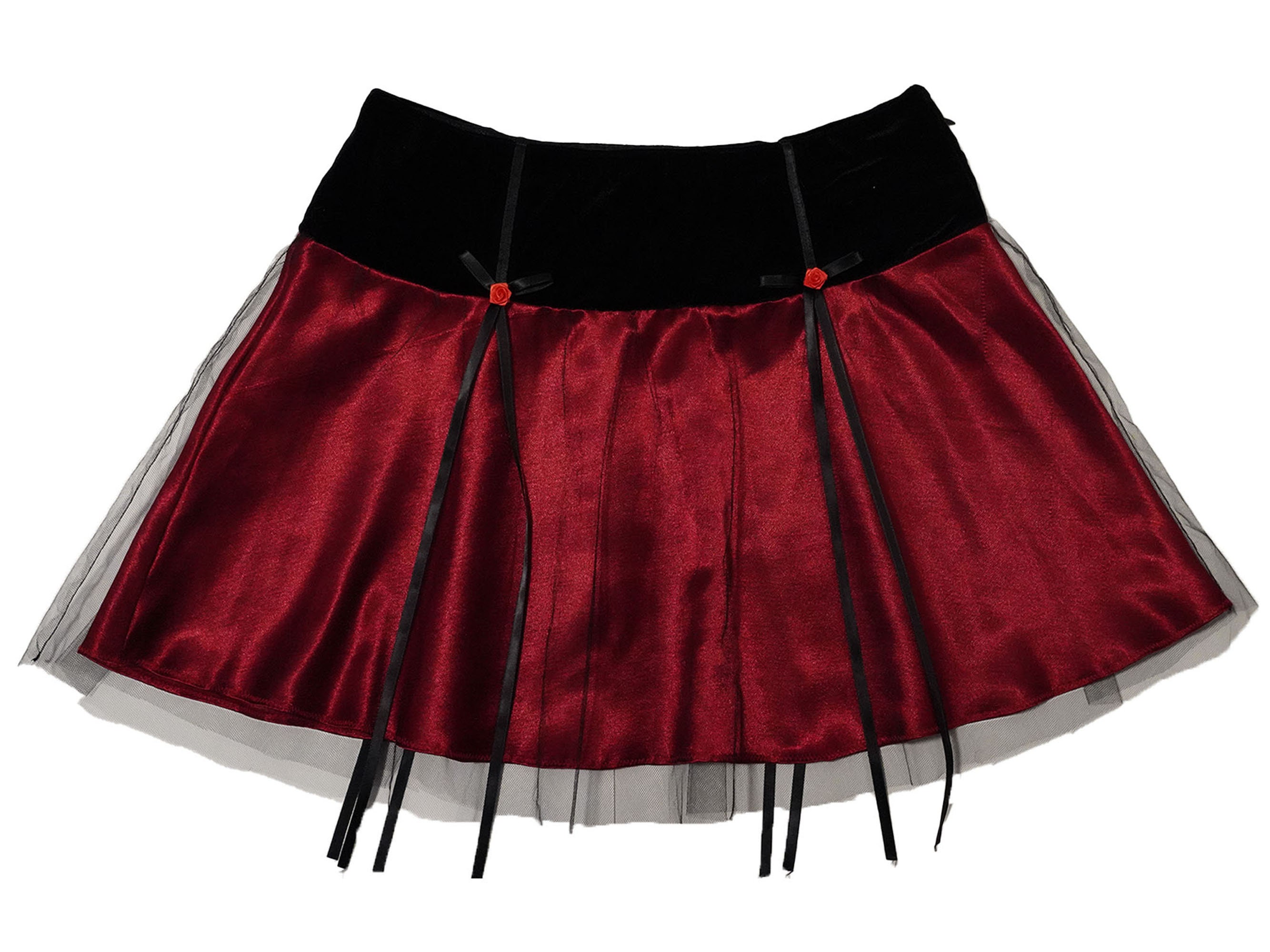 Black Ribbon Skirt - Etsy Canada